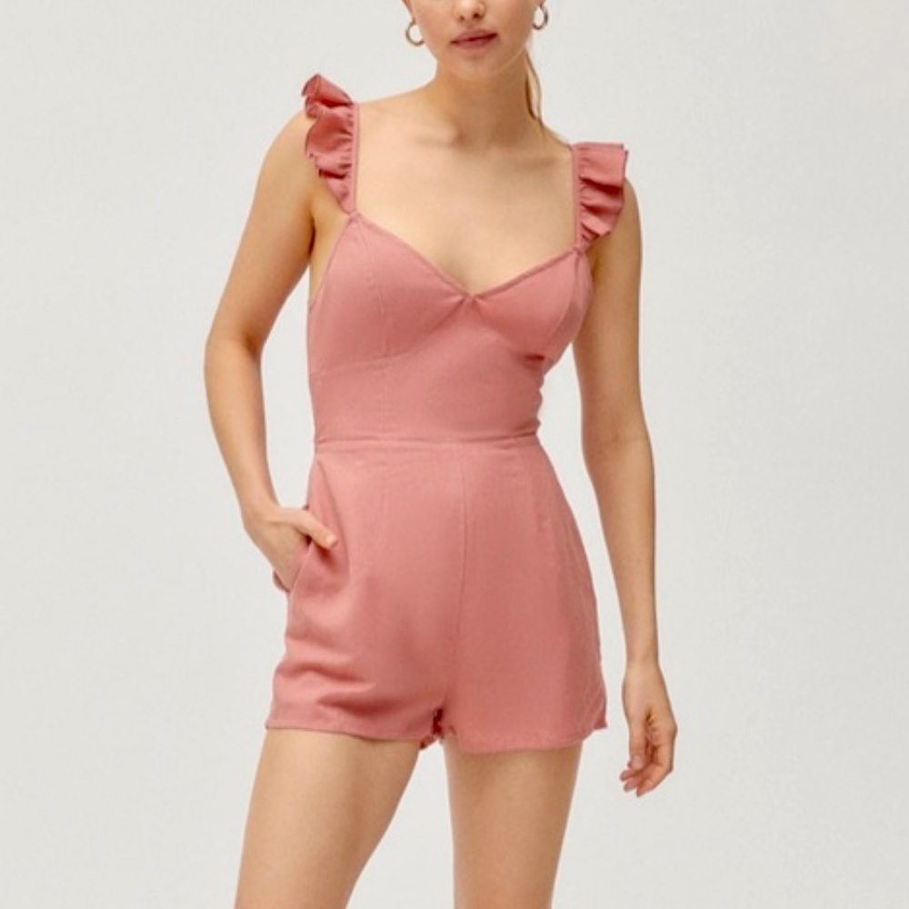 Urban Outfitters Linen Romper